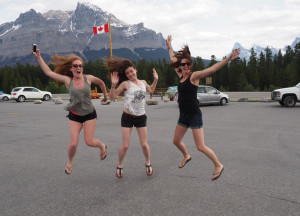 The day after the race my lovely team mates and I stopped to take a few photos on our way home. Knowing how sore my legs were I am impressed I even jumped that high. 