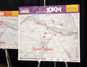 Here you can see the route for this year's Calgary Marathon 10k race. We got to run through the lovely communities of Inglewood and Bridgeland, not to mention got some great views of the beautiful Bow River. 