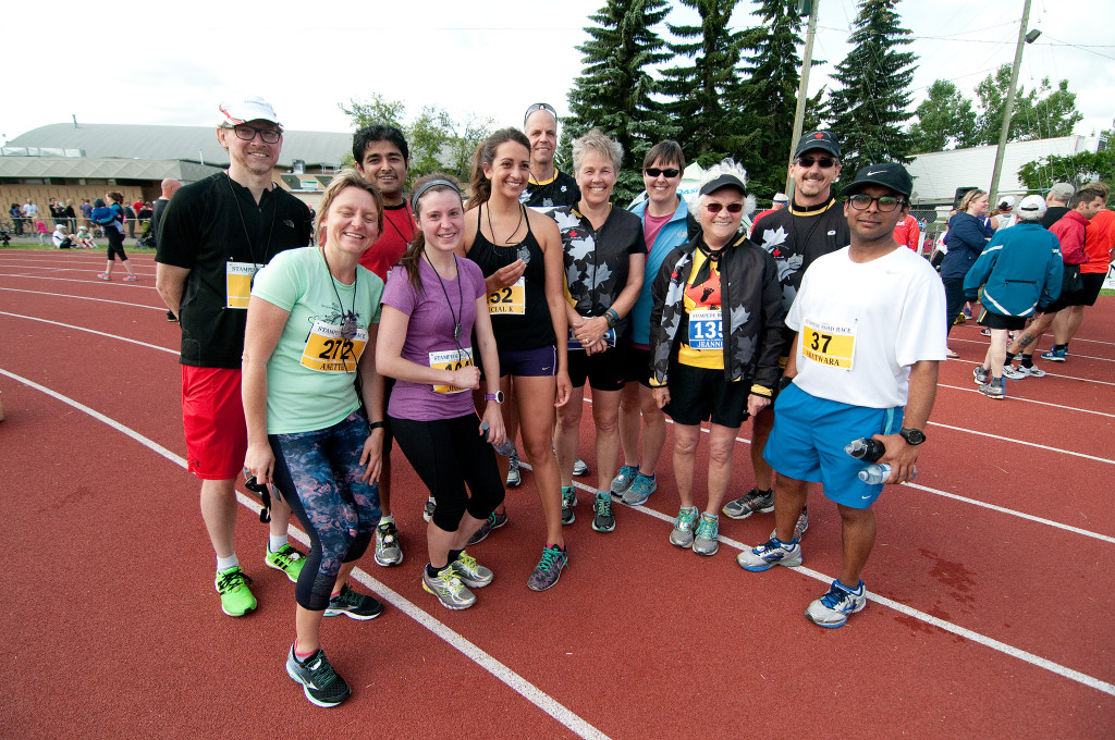 Of course I can't forget my amazing UofC Marathon Training Program family! Here is just a few of us after the race. 