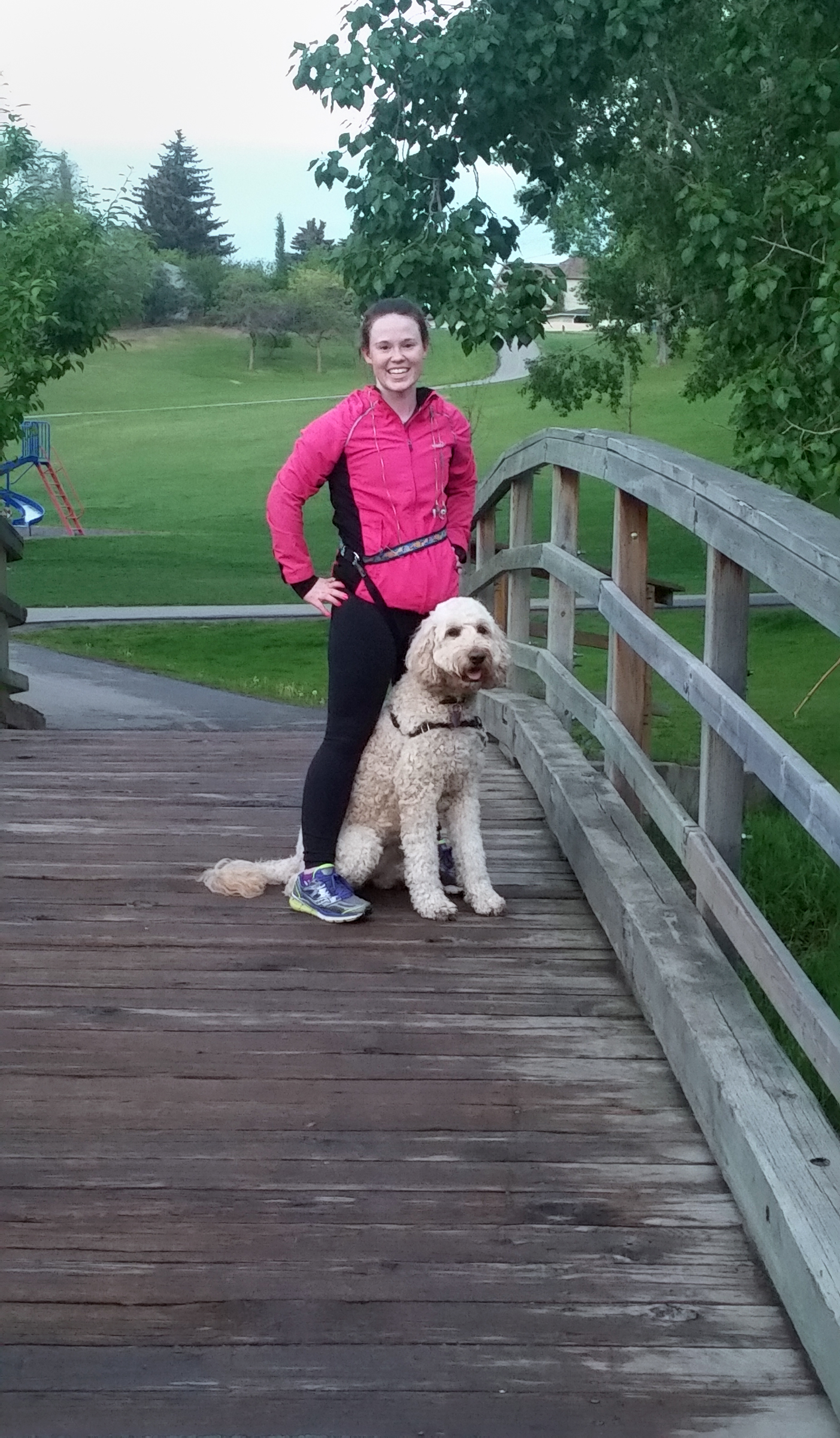 Seriously, how cute is Kaitlyn's running partner? – Justina 